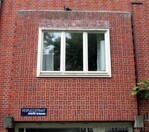 Uitspringend deel met afwijkend metselwerk, hoek Jan Maijenstraat.
<br/>
Gert-Jan Lobbes, 2015